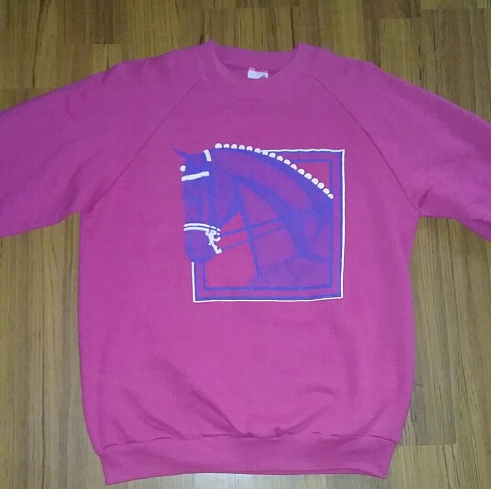 Vintage dressage horse  sweatshirt. Equestrian