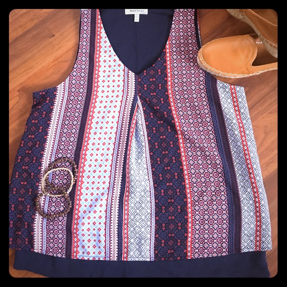 🇺🇸 Red, White, Blue top/ monteau 🇺🇸