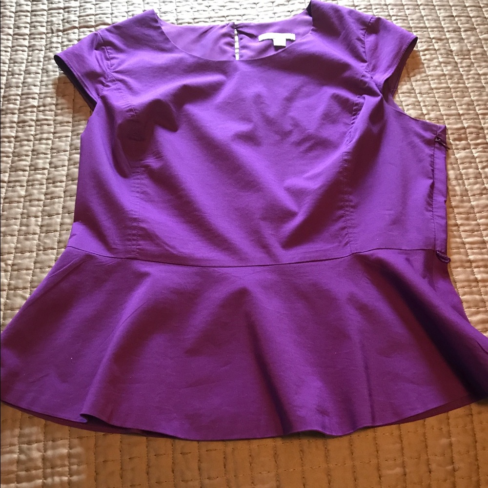 Purple Peplum Top
