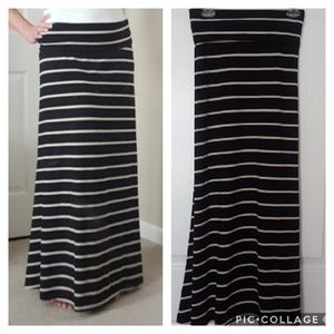 Ava & Grace Foldover Waist Maxi Skirt