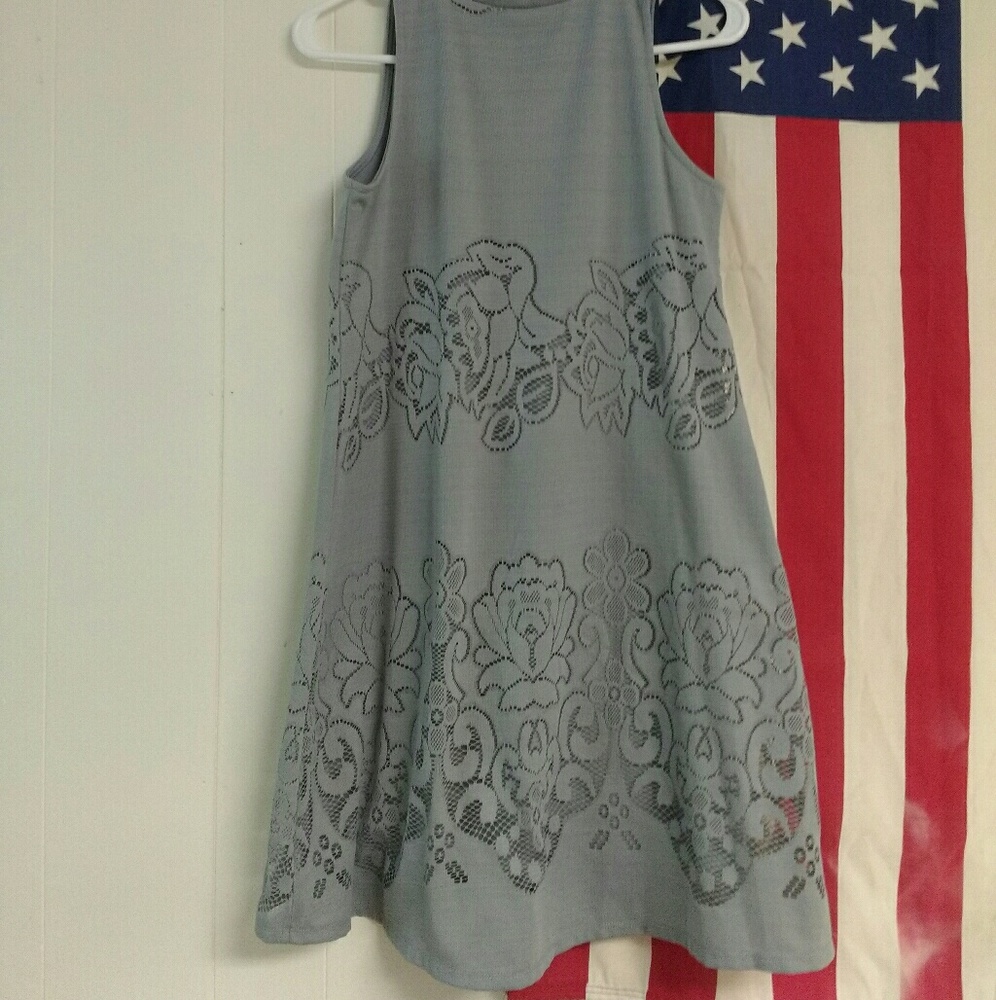 Cinderella blue high neck dress