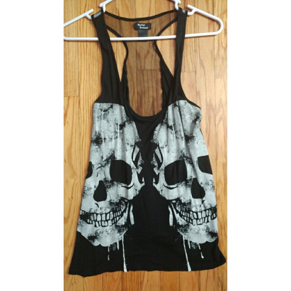 Glitter Skull Tank Top