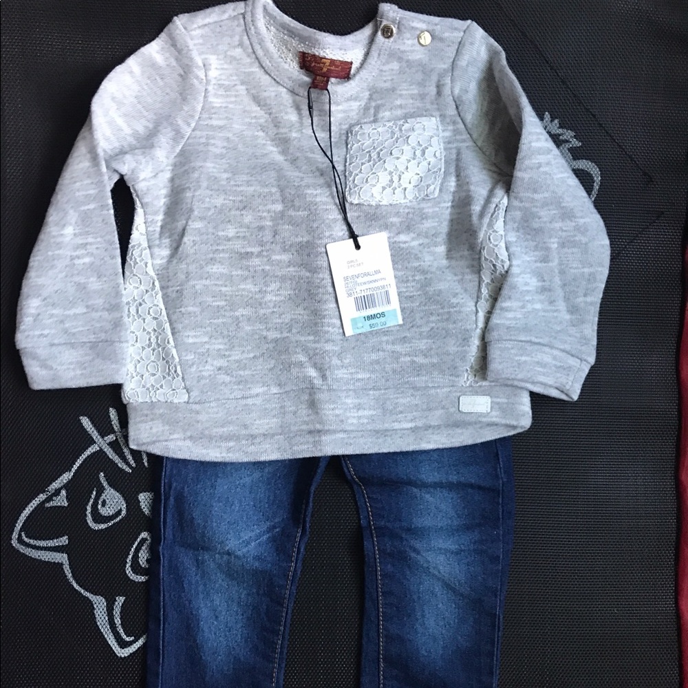 NWT 7 For Allmankind baby girl sz 18mos. - Picture 2 of 6