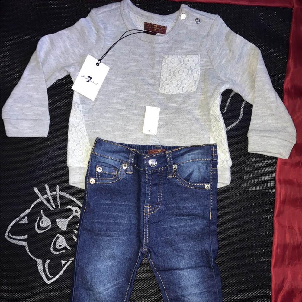 NWT 7 For Allmankind baby girl sz 18mos. - Picture 6 of 6