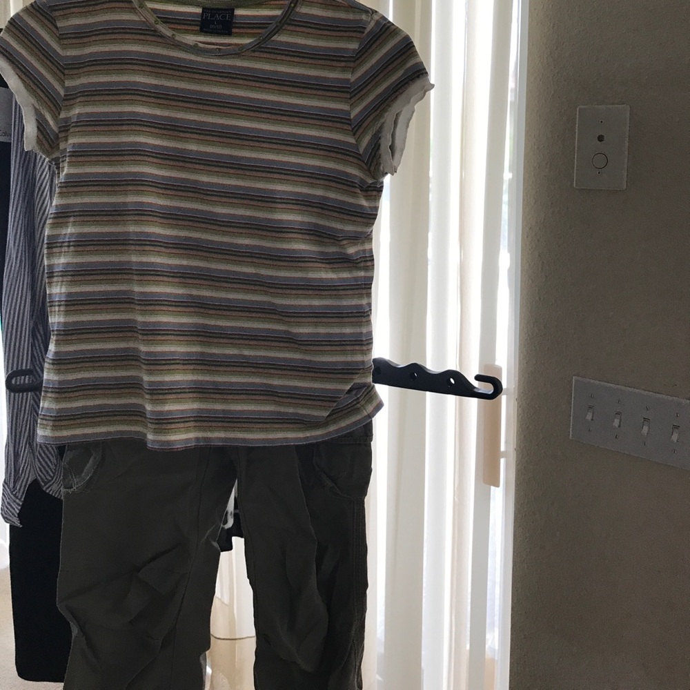 Olive green slim pants