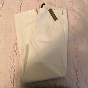 J Crew cream trousers