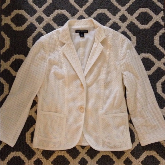 GAP Jackets & Blazers - 2/$10 Sale! Gap Cream Eyelet Blazer