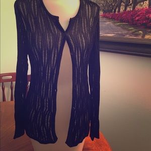 Open stitch cardigan