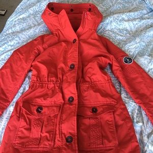 Abercrombie & Fitch Parka Coat | Red Coat | M | ❤️