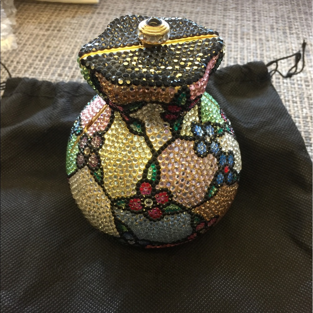 Rhinestone clutch - Multicolor pastel