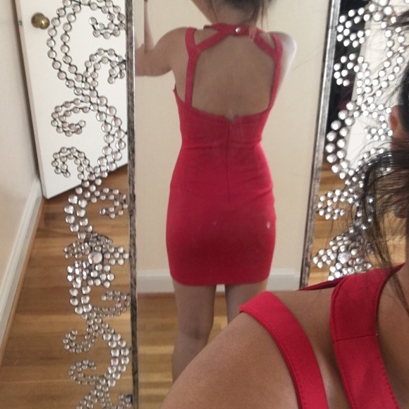 Red Mini Dress - Picture 2 of 2