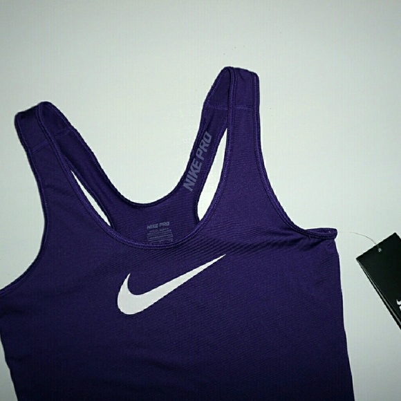 Nike Tops - NIKE PRO PURPLE DRI-FIT COMPETITION BASE TANK