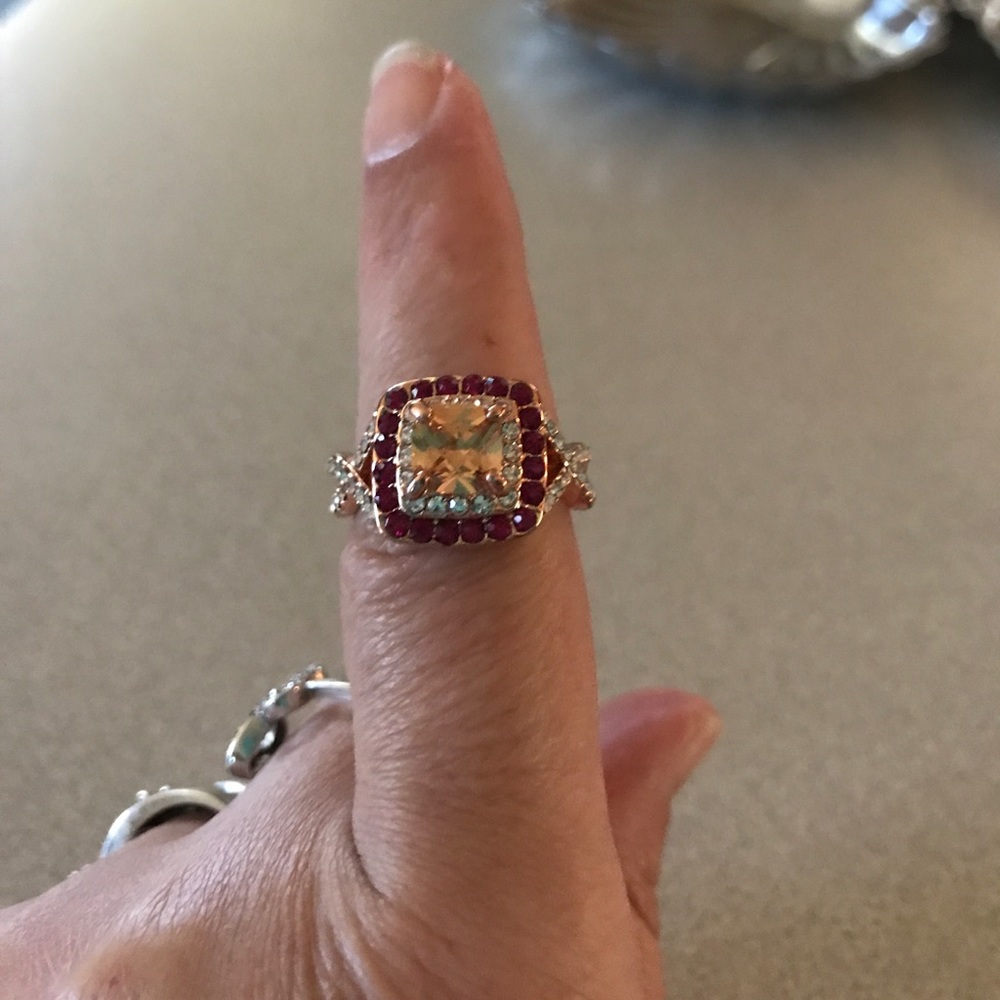 Ring rosegold plated