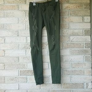 Dark Green Skinny Jeans