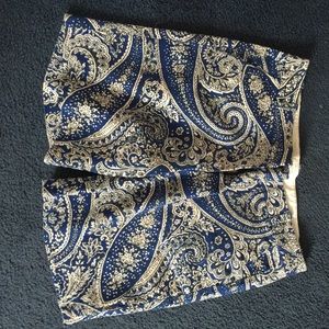 Paisley print shorts