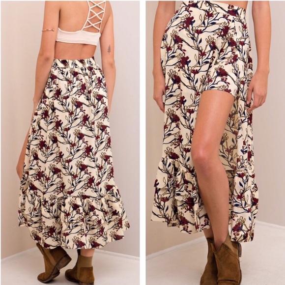 RUFFLED MAXI ROMPER SKIRT - Picture 3 of 3