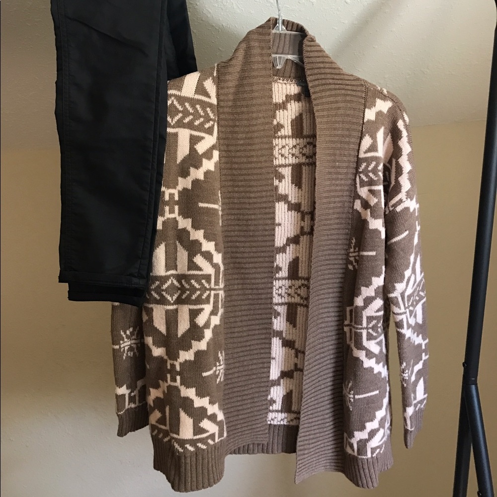 Western Patterned Cardigan