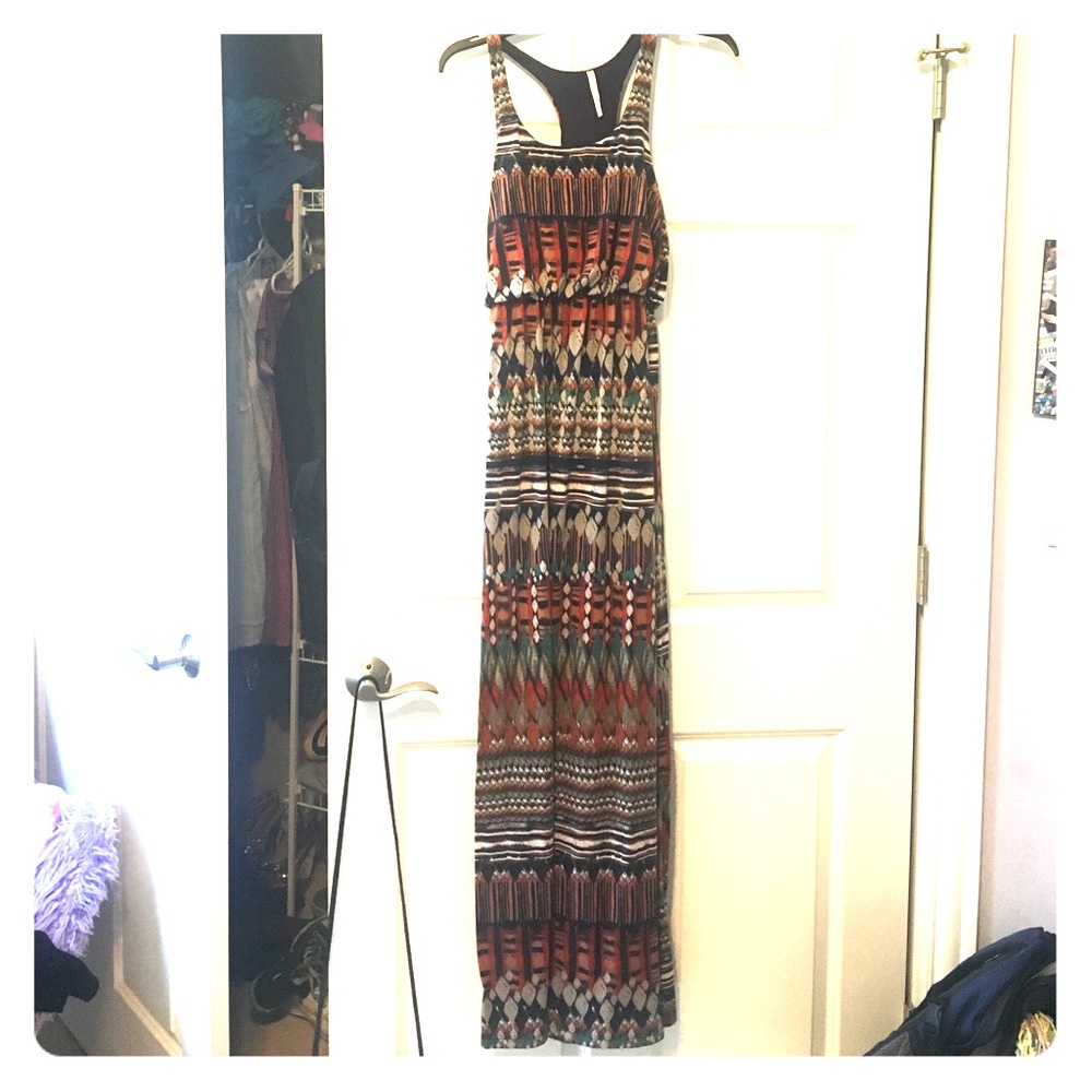 Tribal maxi dress