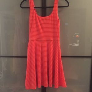 Coral aqua brand dress made in USA