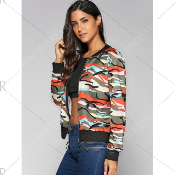 1 LEFT! Camo bomber jacket - Picture 2 of 4
