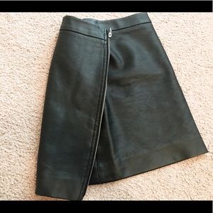 Black pleather skirt