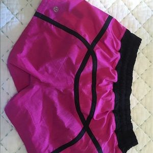 Lulu lemon pink workout shorts