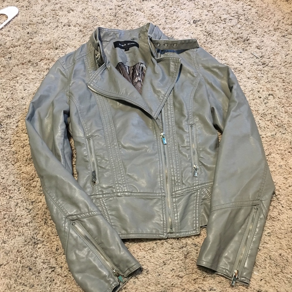 Fake leather jacket