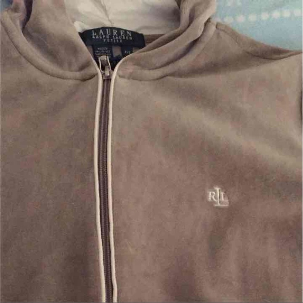 Polo velour zip up