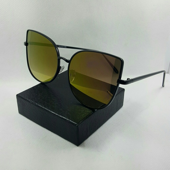 CAT Style woman Fashion trendy metal Sunglasses go - Picture 2 of 2