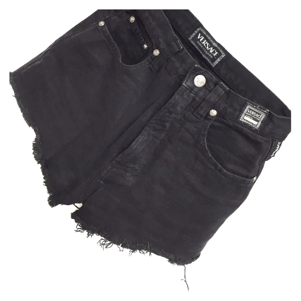 Vintage Versace high-waisted cut offs