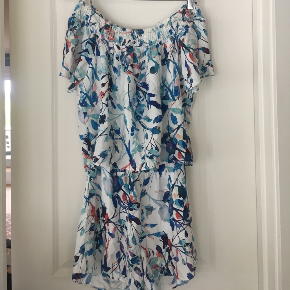 Parker Silk Off the Shoulder Romper