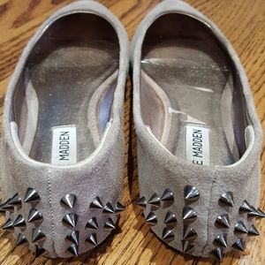 Steve Madden suede flats with studs