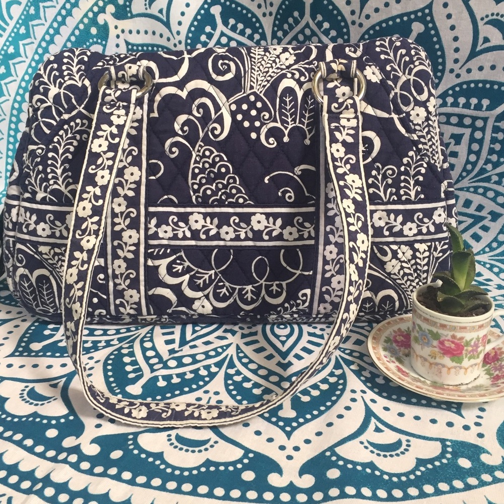 Vera Bradley Squared Away Purse in Twirly Birds