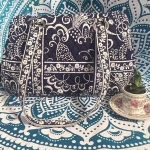 Vera Bradley Squared Away Purse in Twirly Birds