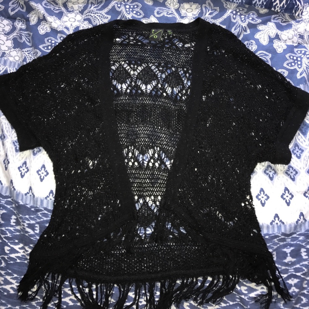 Black see through cardigan 🎀