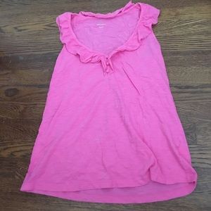 Lilly Pulitzer ruffle tank top pink!