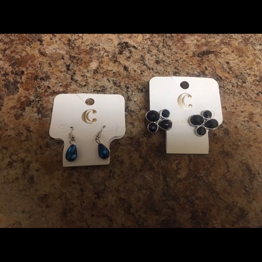 Set of Two a pairs of Blue Earrings