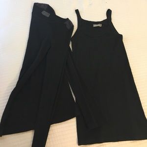 Bundle! Michael Stars black tank top and tee