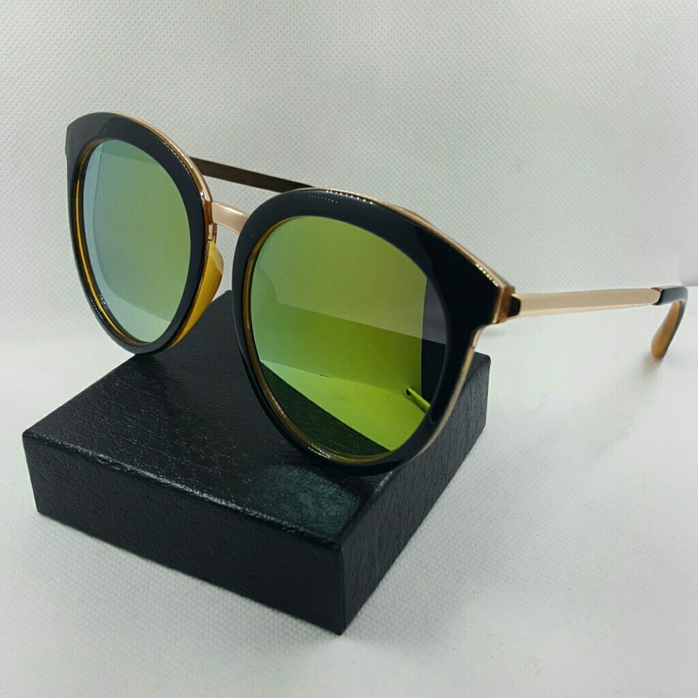 Big CAT Style woman Fashion trendy Sunglasses blac - Picture 2 of 2
