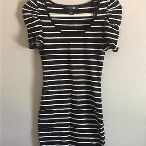 Black/White Horizontal Stripe Dress