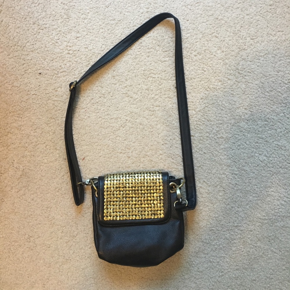 Urban Outfitters crossbody black leather purse