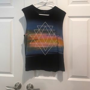 🌅Geometric Sunset tank