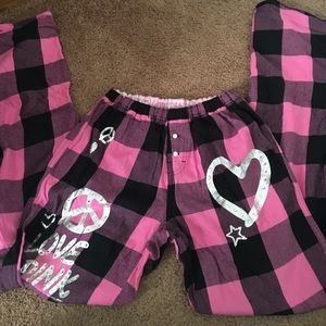 VS PINK flannel pants