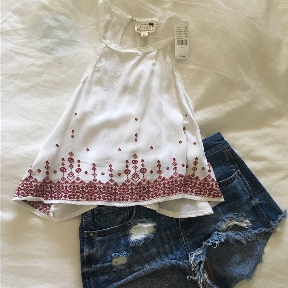 LA Hearts Crop Top