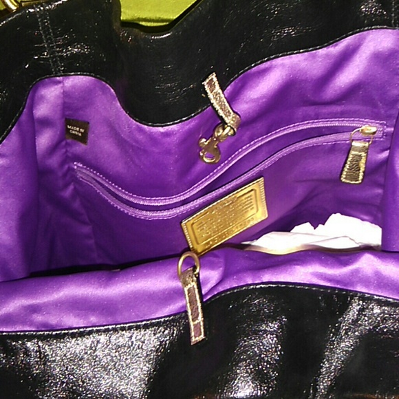 🛍️👜 COACH POPPY AUTHENTIC LEATHER BELLA TOTE NWT - Picture 5 of 8