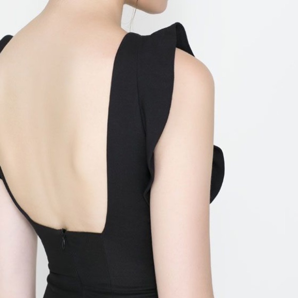 Zara open back mini dress size small