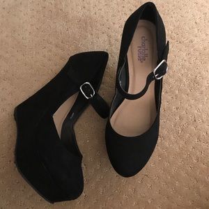 Charlotte Russe black wedges