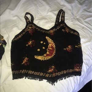 matching set tribal tank top and wrap skirt