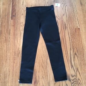 Gap Black Ponte Leggins with Zippers M