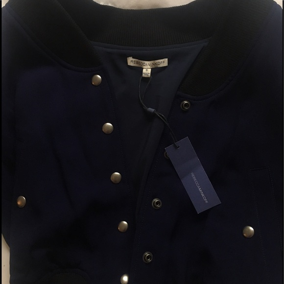 Rebecca Minkoff Raleigh Crepe Bomber Jacket - Picture 4 of 4